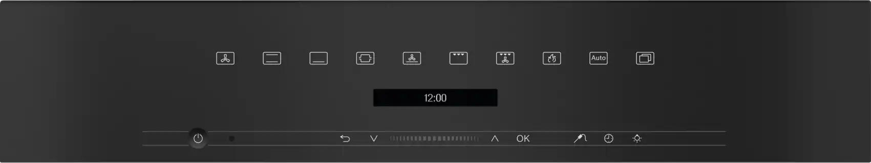 Miele H 7262 har et simpelt og funktionsrigt display