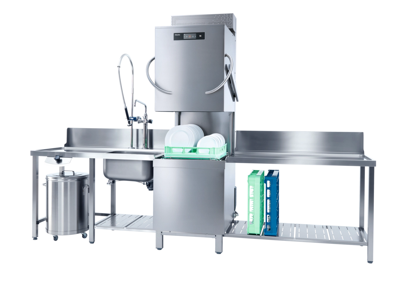 Zoomet ind på Miele PTD 901 DOS ECO gennemstiksopvaskemaskine