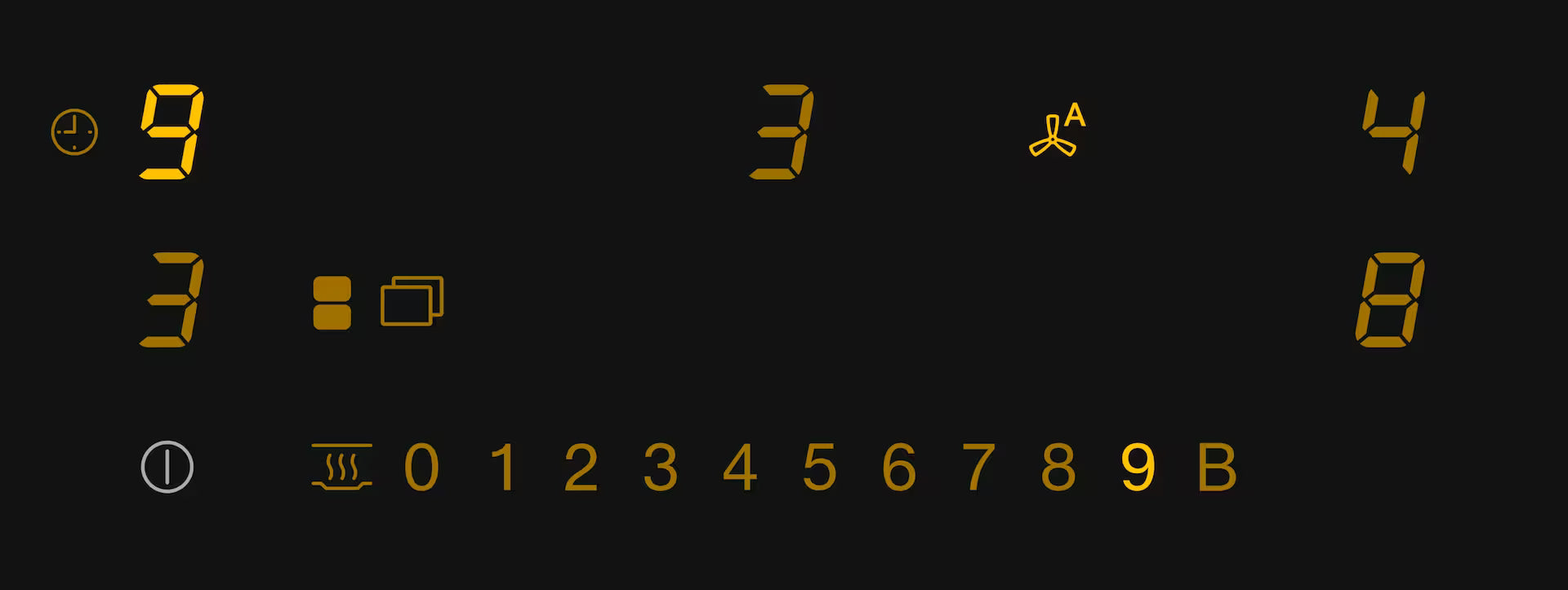 Miele KMDA 7473-1 FL Induktionskogeplade kontrolpanel