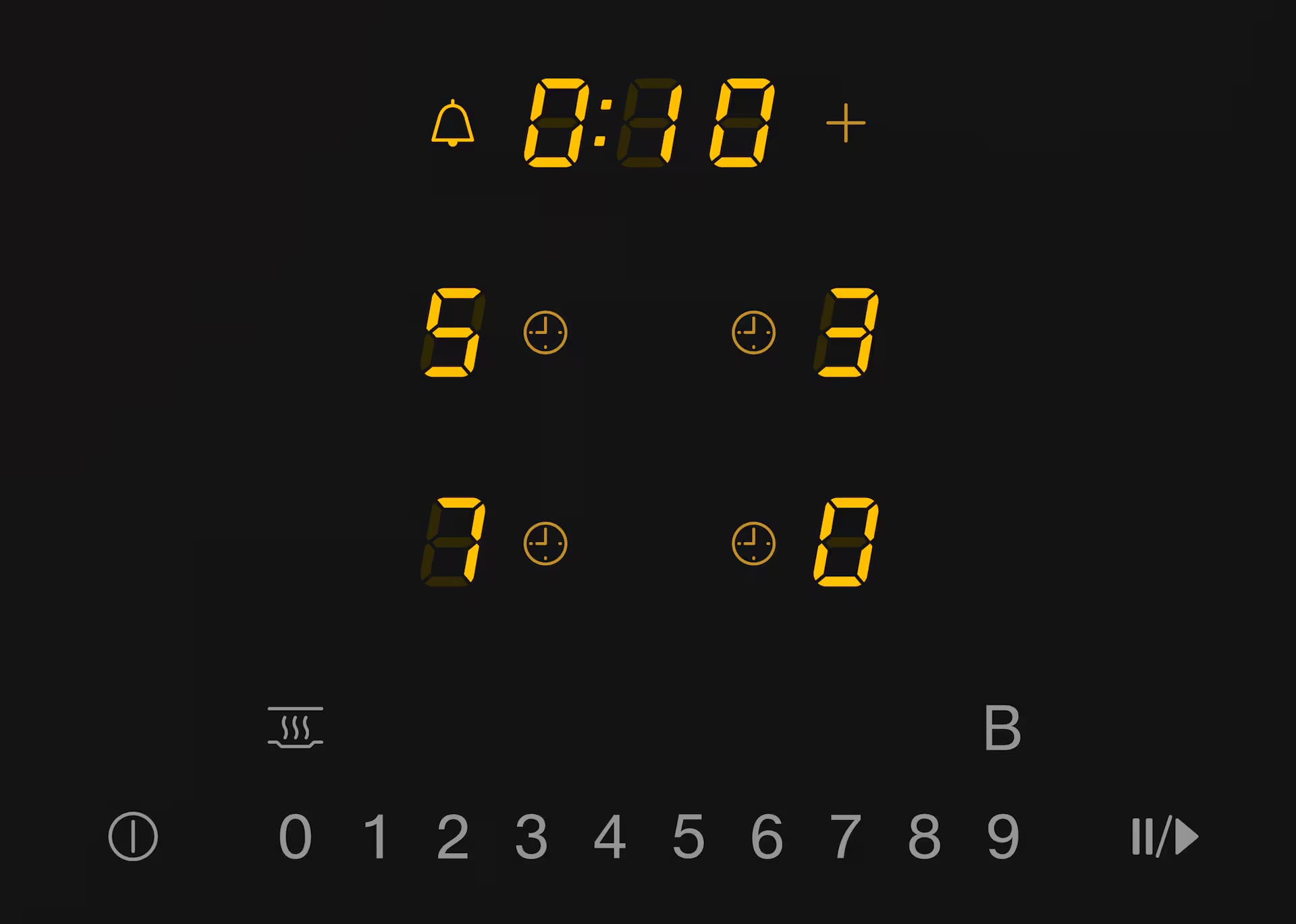 Miele KM 7361 FR Induktionskogeplade kontrolpanel