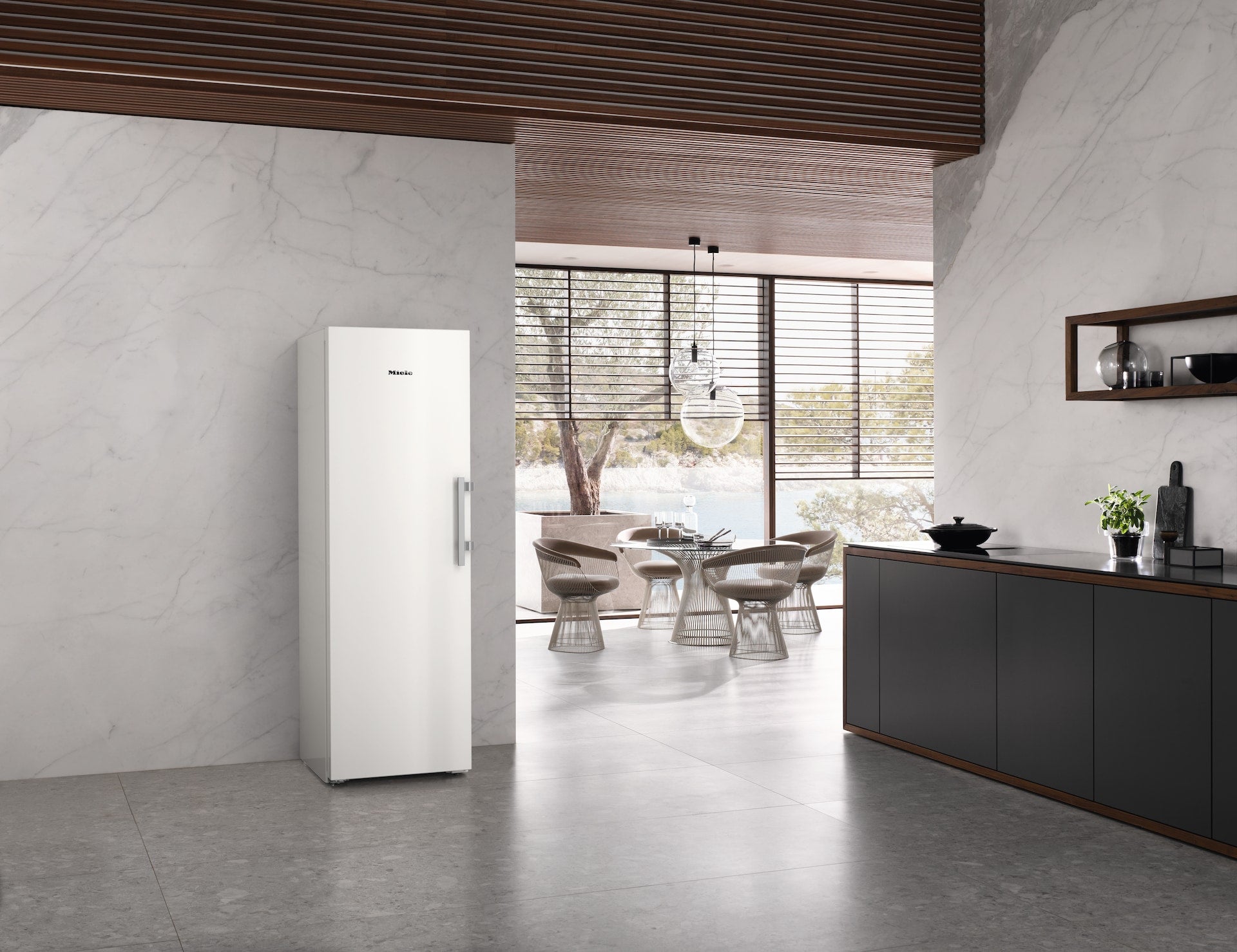 Miele FNS4383E WS N Fritstående Fryseskab