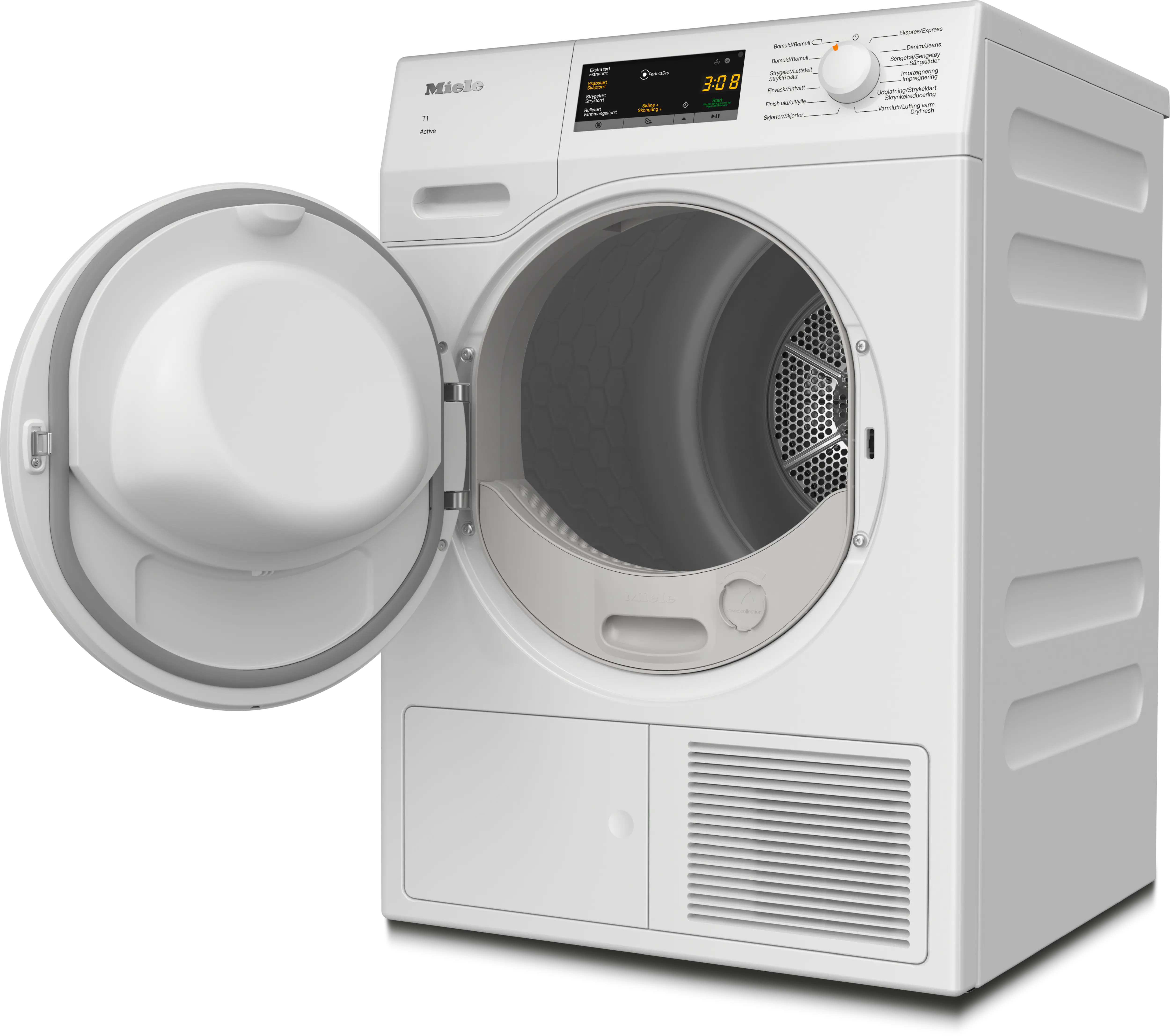 Miele TCA230WP med åben låge
