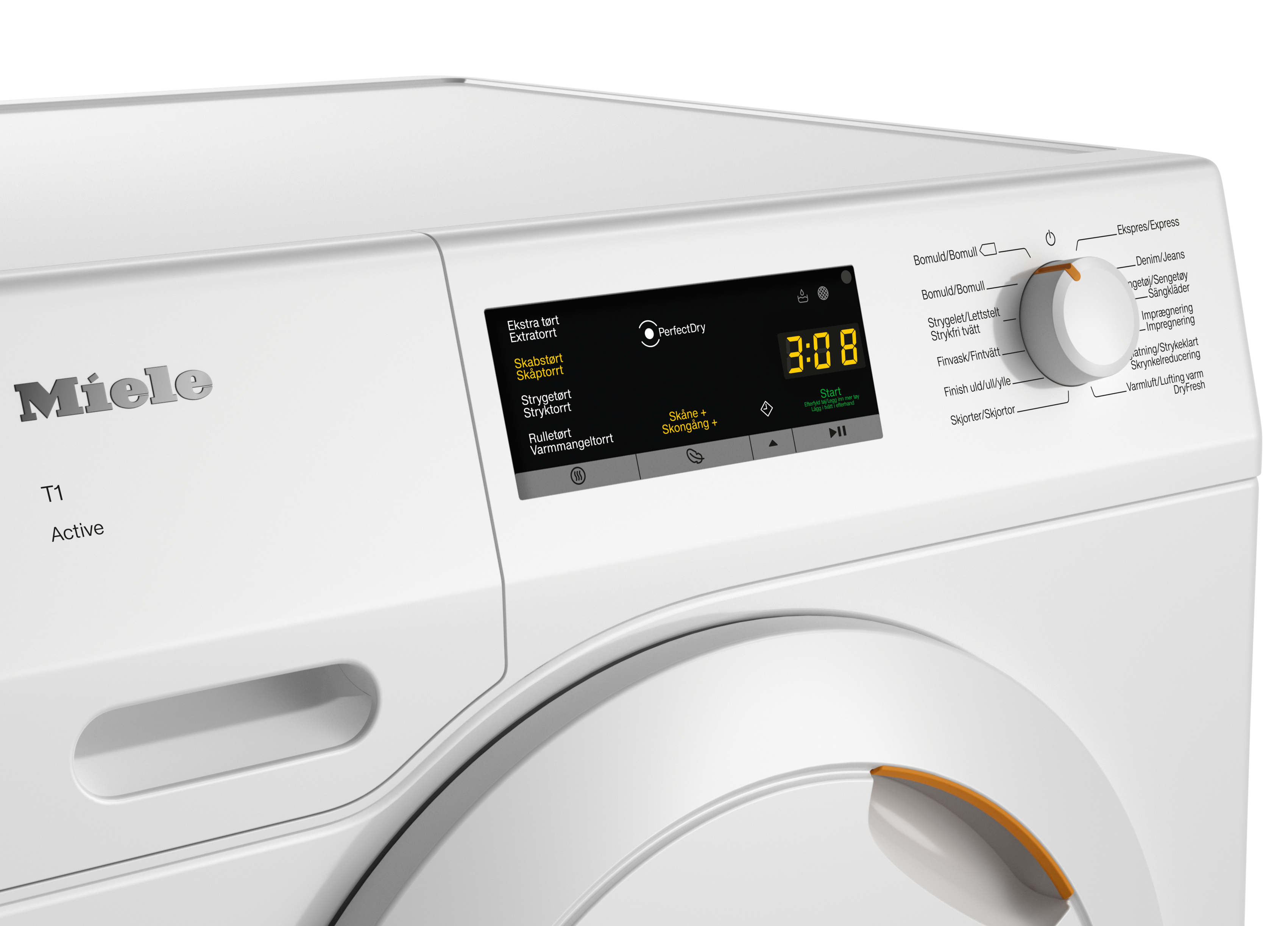 Miele TCA230WP kontrolpanel