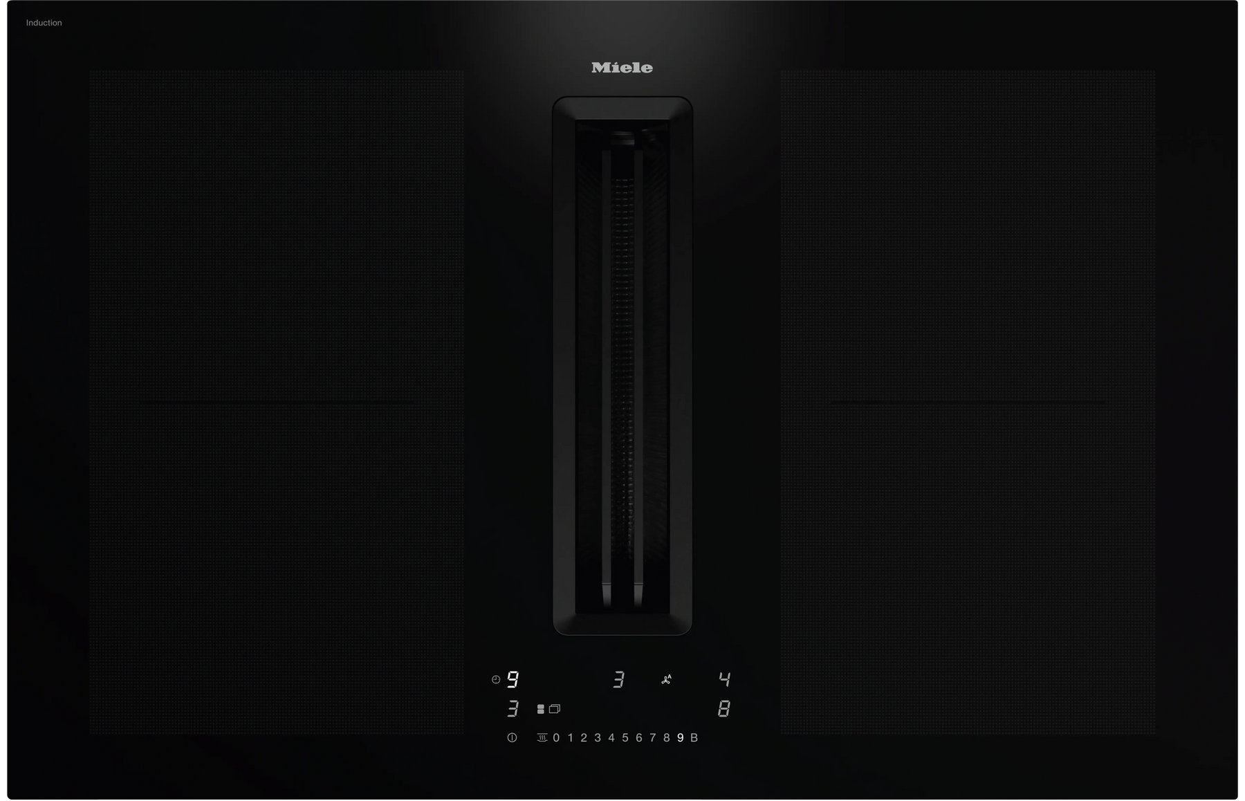 Miele 7676 FL-A BlackPerfection Induktionskogeplade med indbygget emhætte billede 6