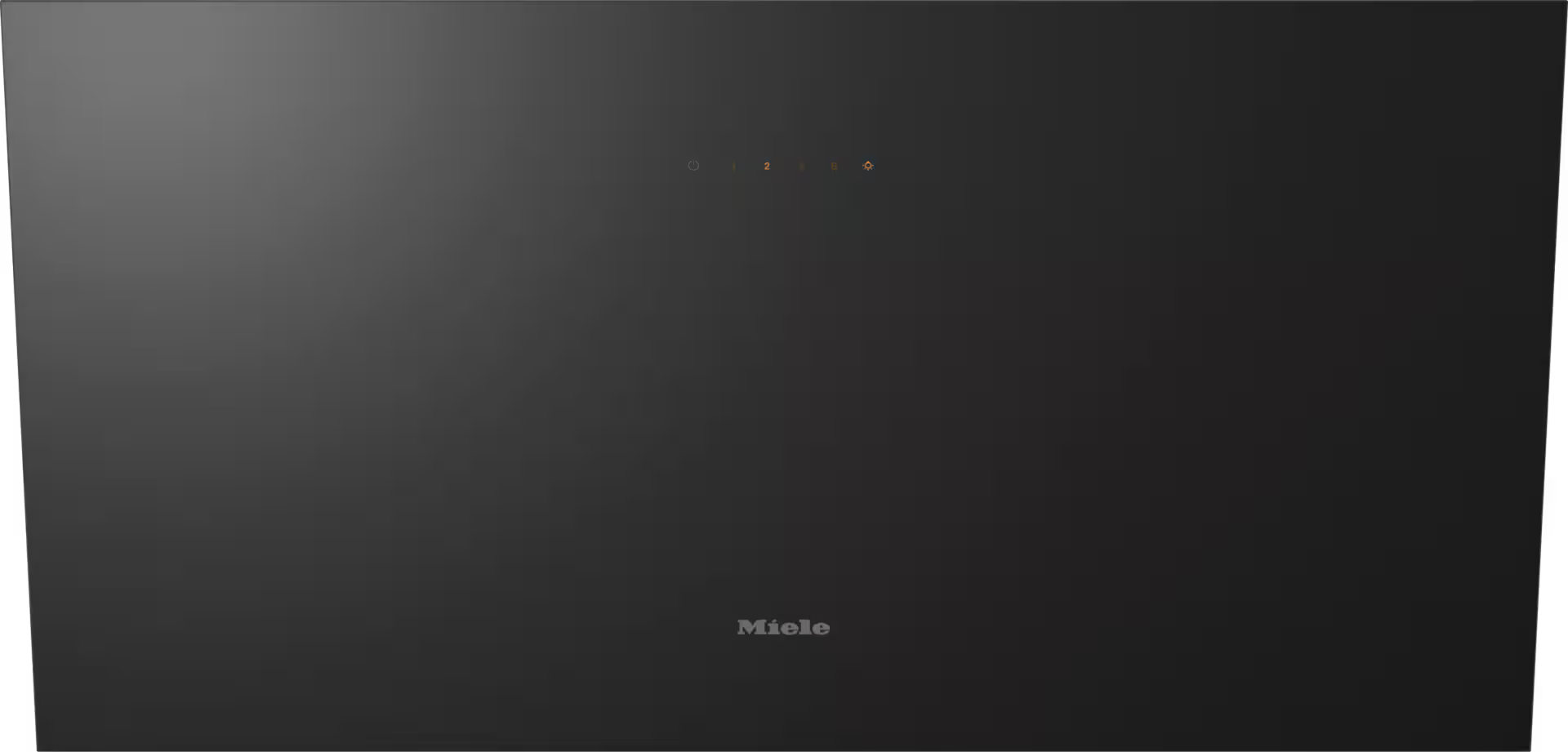 Miele DAH 2960 Escala obsidiansort vægmonteret emhætte set forfra