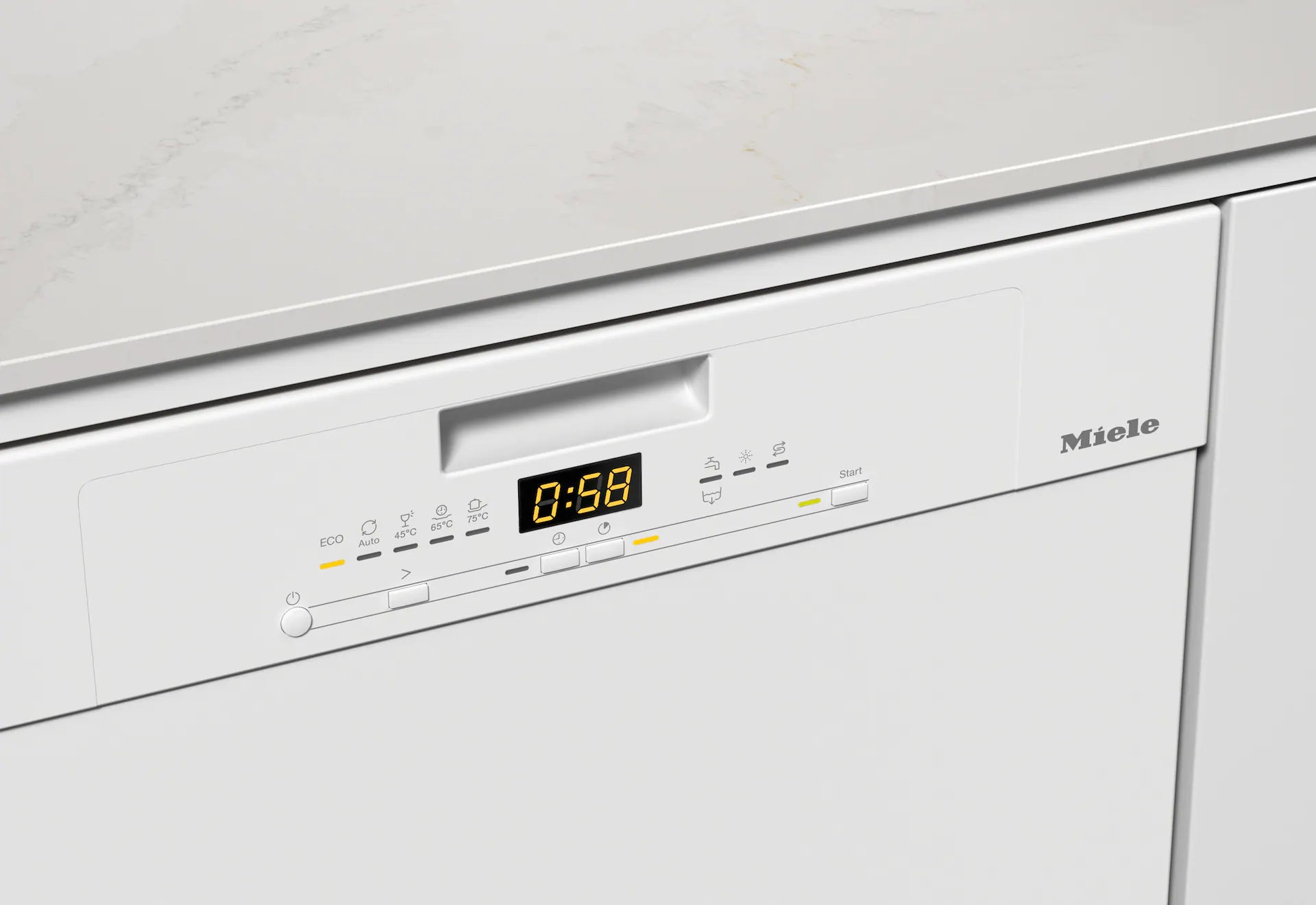 Miele G 5632 SCU Active S Brillanthvid opvaskemaskine til integrering kontrolpanel