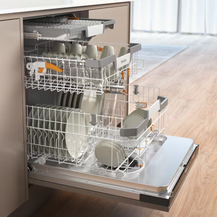 Kurvene i Miele G 7650 SCVi AutoDos trukket ud