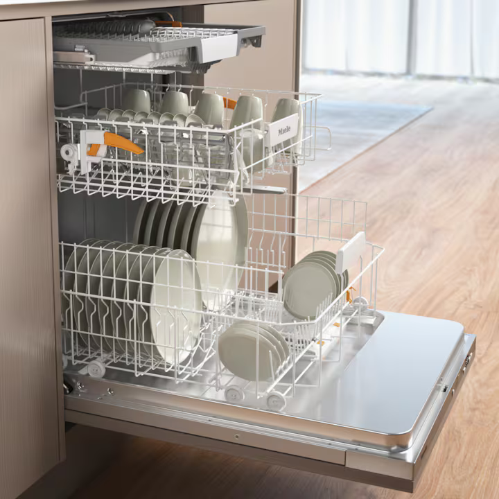 Åbnet låge til Miele G 5856 SCVi XXL Active Plus