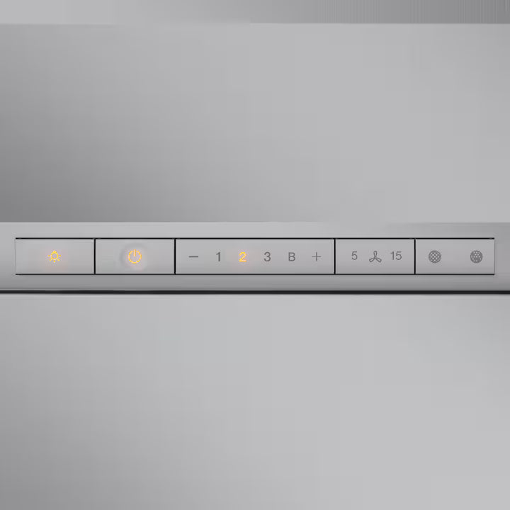 Miele DAC 2940 Stella rustfrit stål loftsintegreret emhætte kontrolpanel
