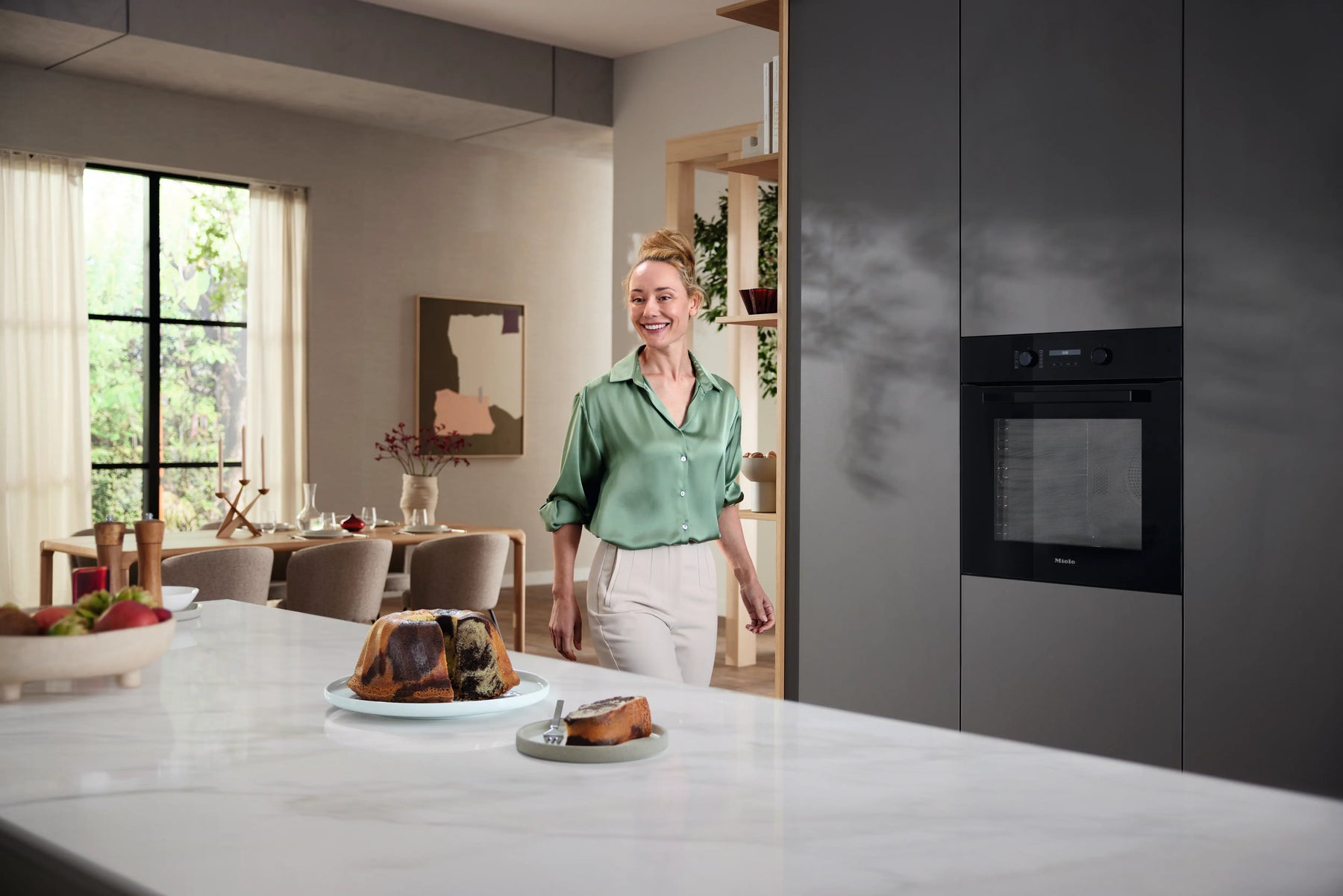 Miele H2861-1BP 125 Edition obsidiansort indbygningsovn billede 9