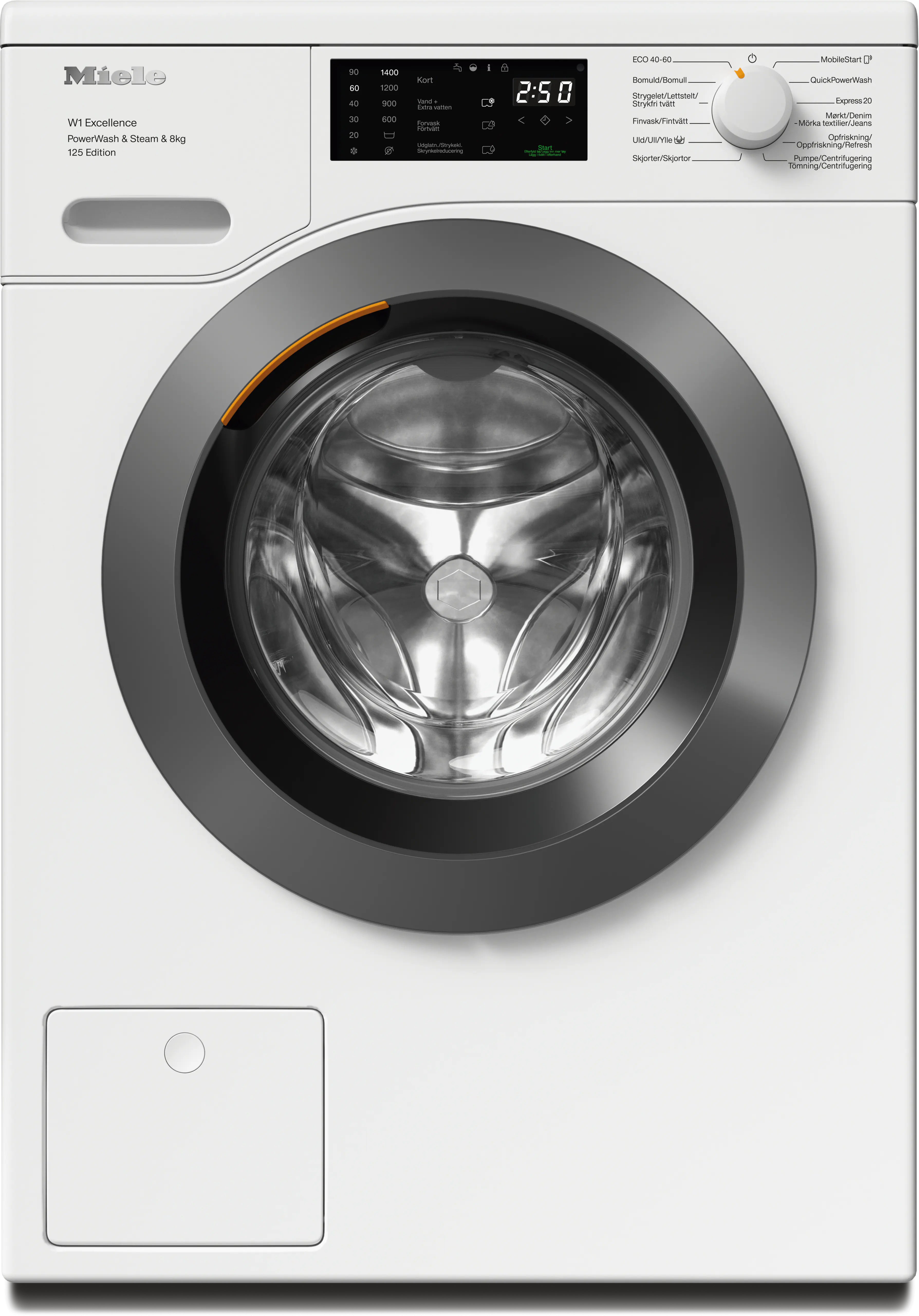 Miele WEB385 WCS NDS 125 Edition Lotushvid Frontbetjent Vaskemaskine