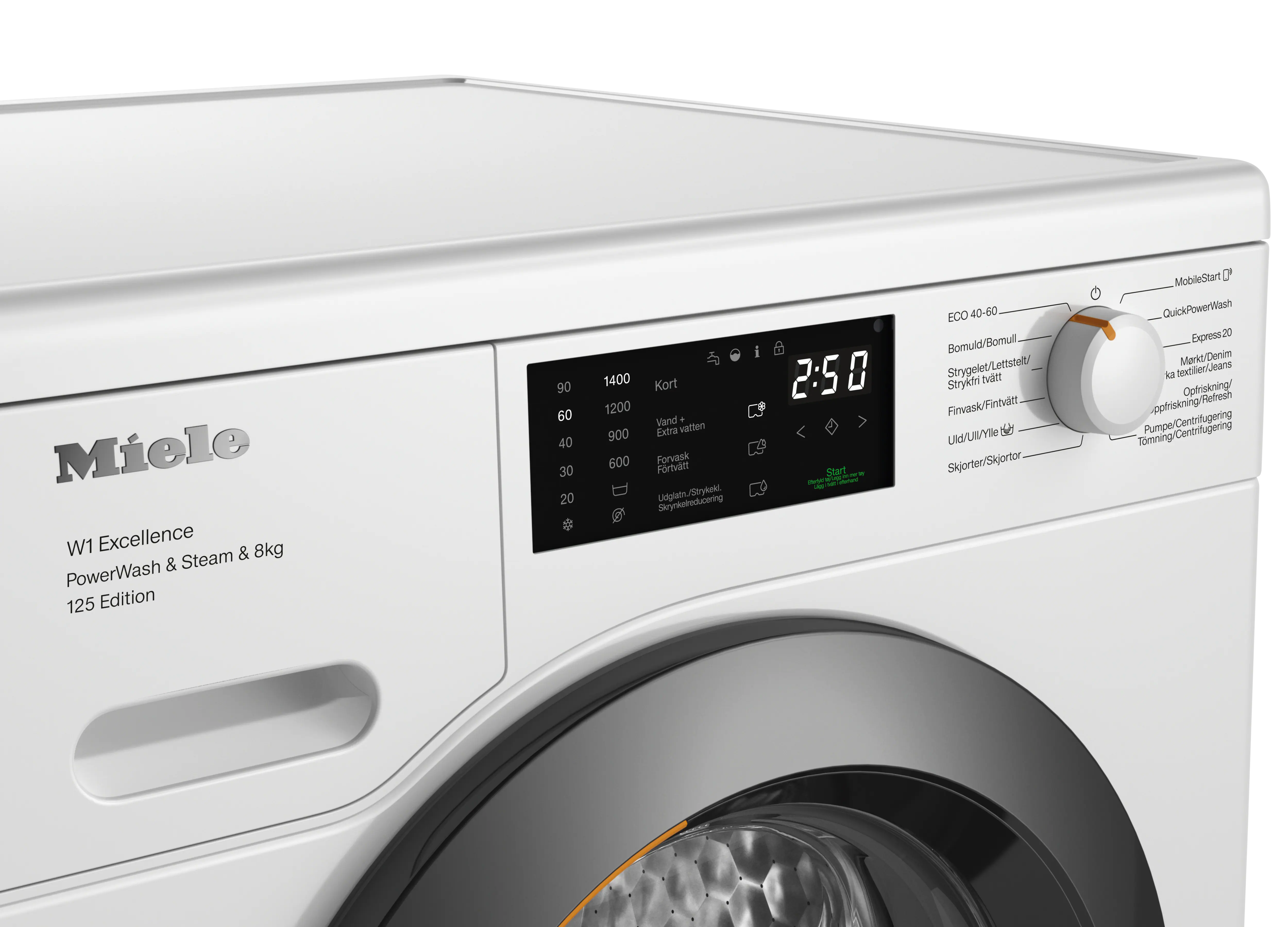 Får styr på den daglige vask med Miele WEB385s interface