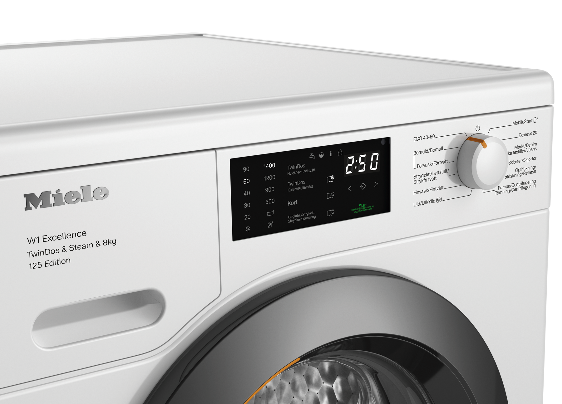 Miele WEB685WCS frontbetjent vaskemaskine billede 8