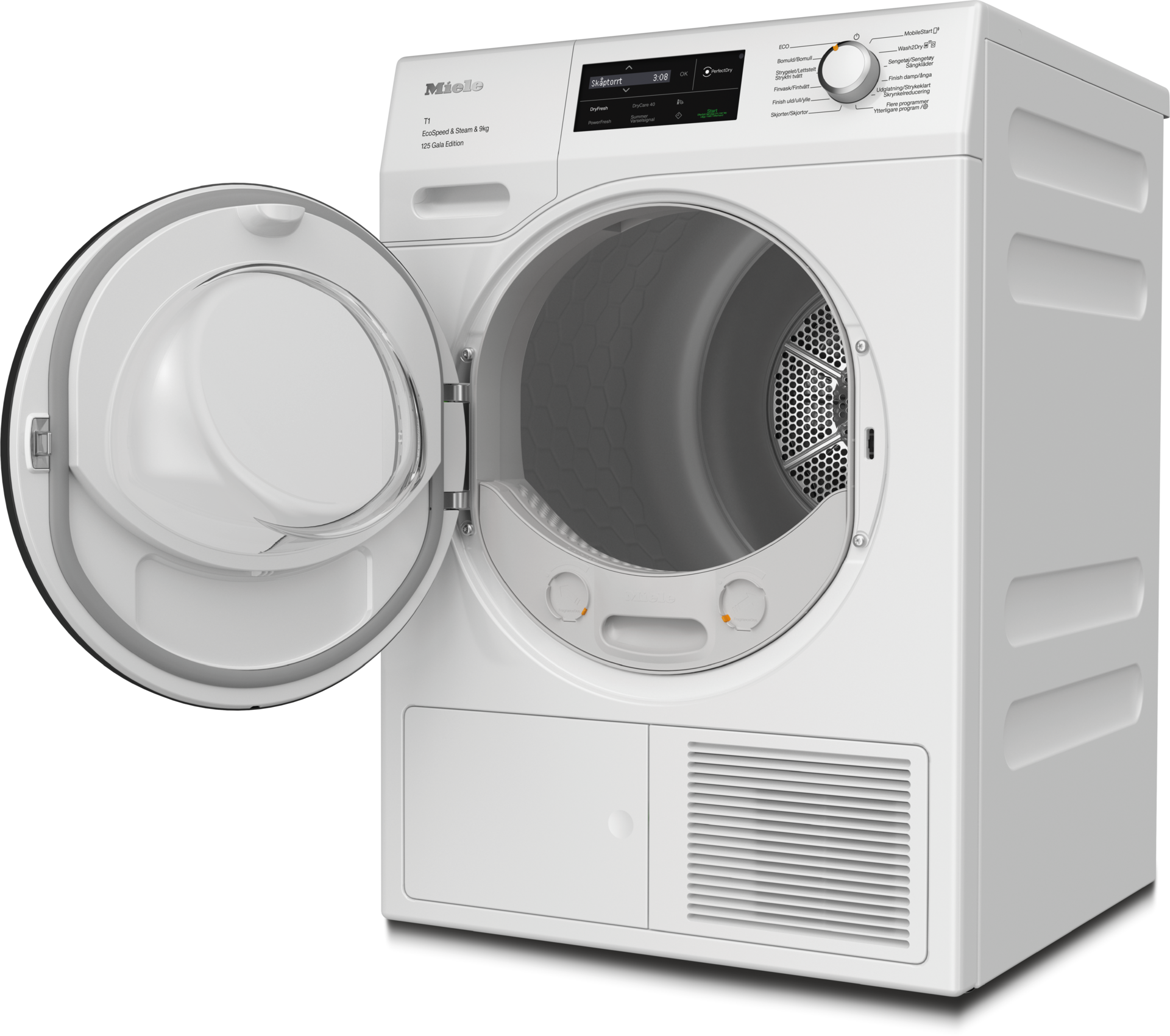 Miele TCL690WP 125 Gala Edition Lotushvid Kondenstørretumbler med åben låge