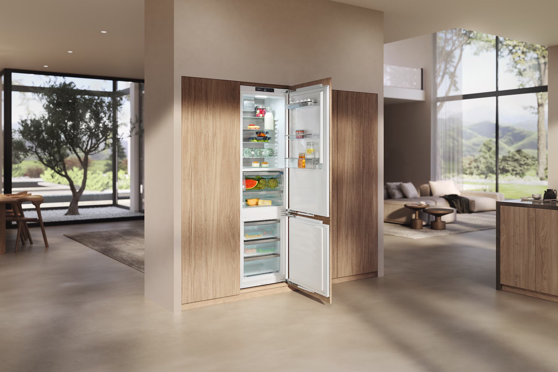 Miele KFN7844C Køle-Fryseskab i køkkenet