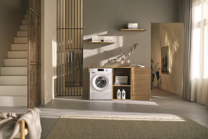 Miele WSA123 WCS placeret i vaskerummet