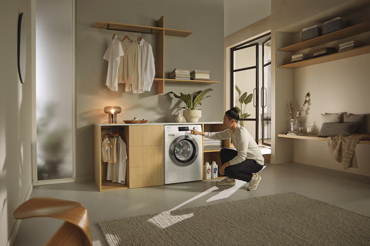 Miele WEE395WCS 8kg vaskemaskine i vaskerum