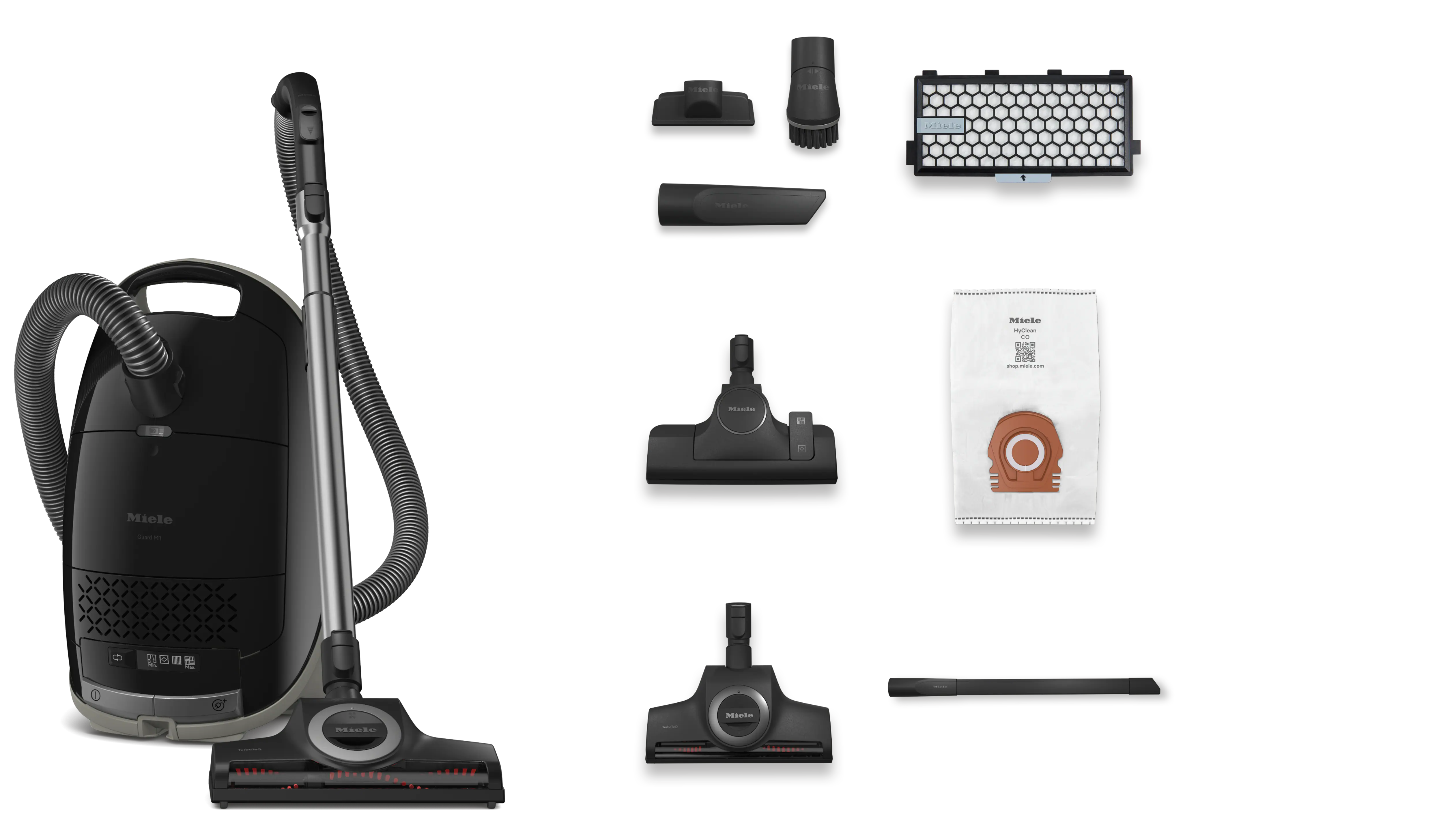 Medfølgende udstyr til Miele Guard M1 Cat & Dog Flex Obsidian Black