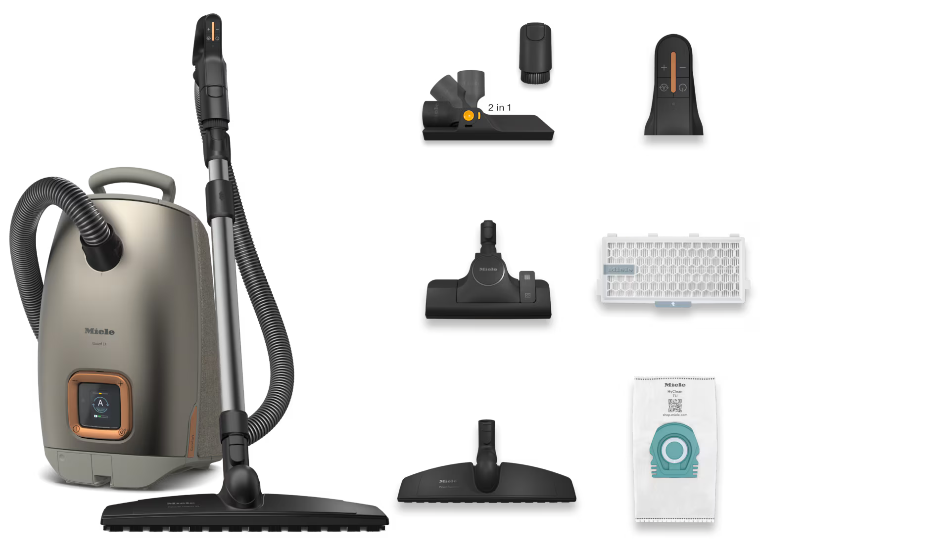 Ekstraudstyr til Miele Guard L1 Comfort XL Titanium PF Støvsuger
