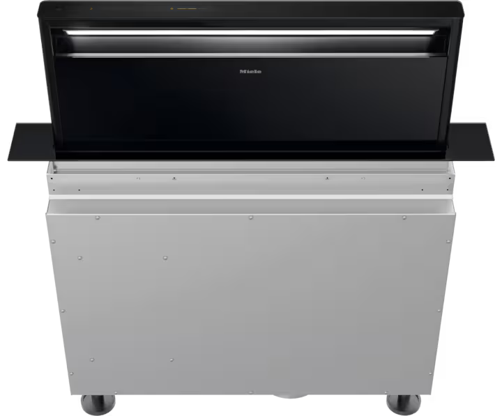 Miele DAD 4970 Levantar Obsidiansort bordemfang i fuld detalje