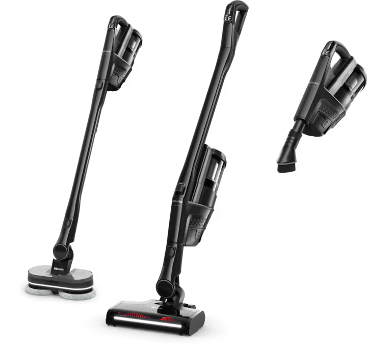 Den versatile Miele Triflex HX3 Plus Aqua Obsidiansort ledningsfri støvsuger med flere moduler