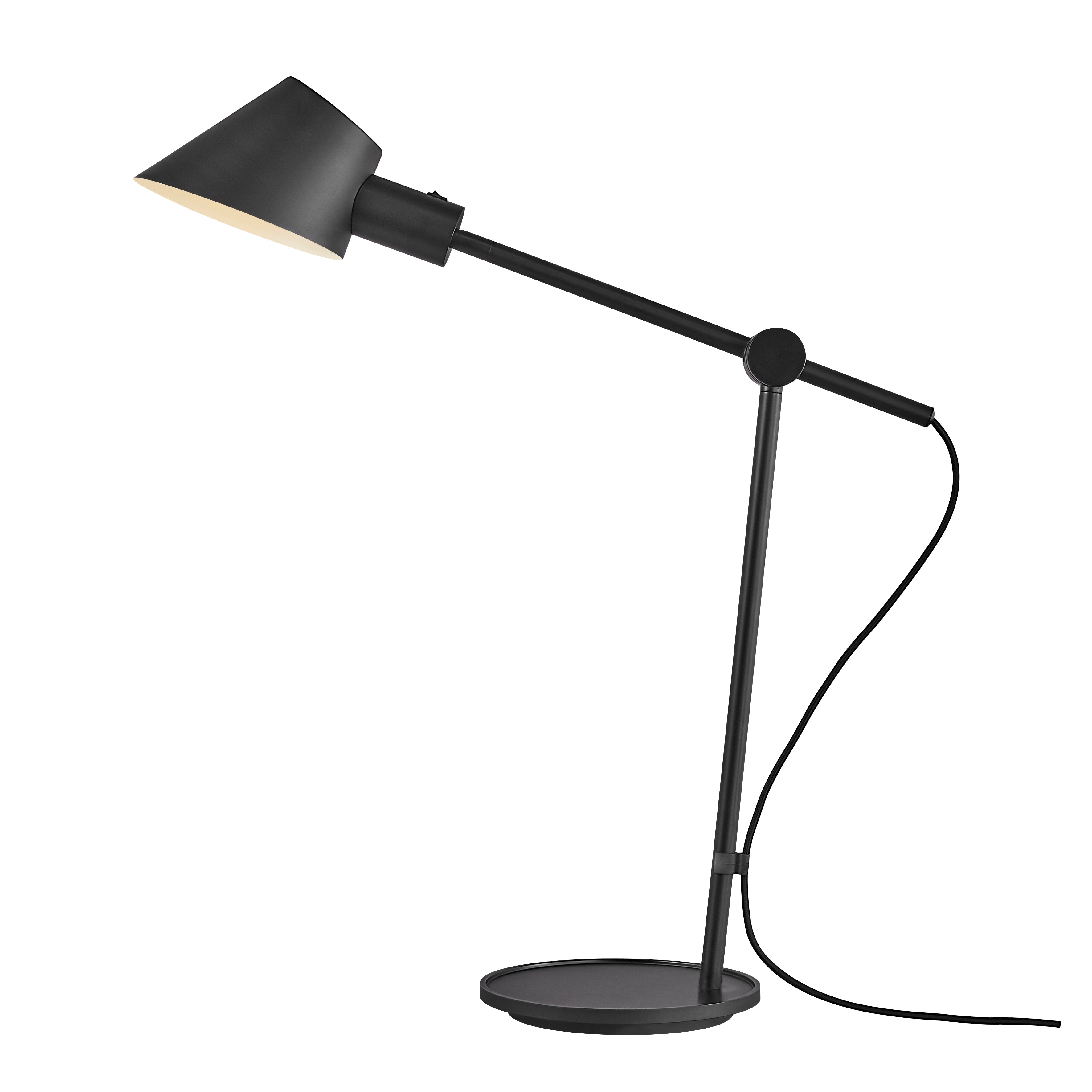 Stay Long E27 sort bordlampe