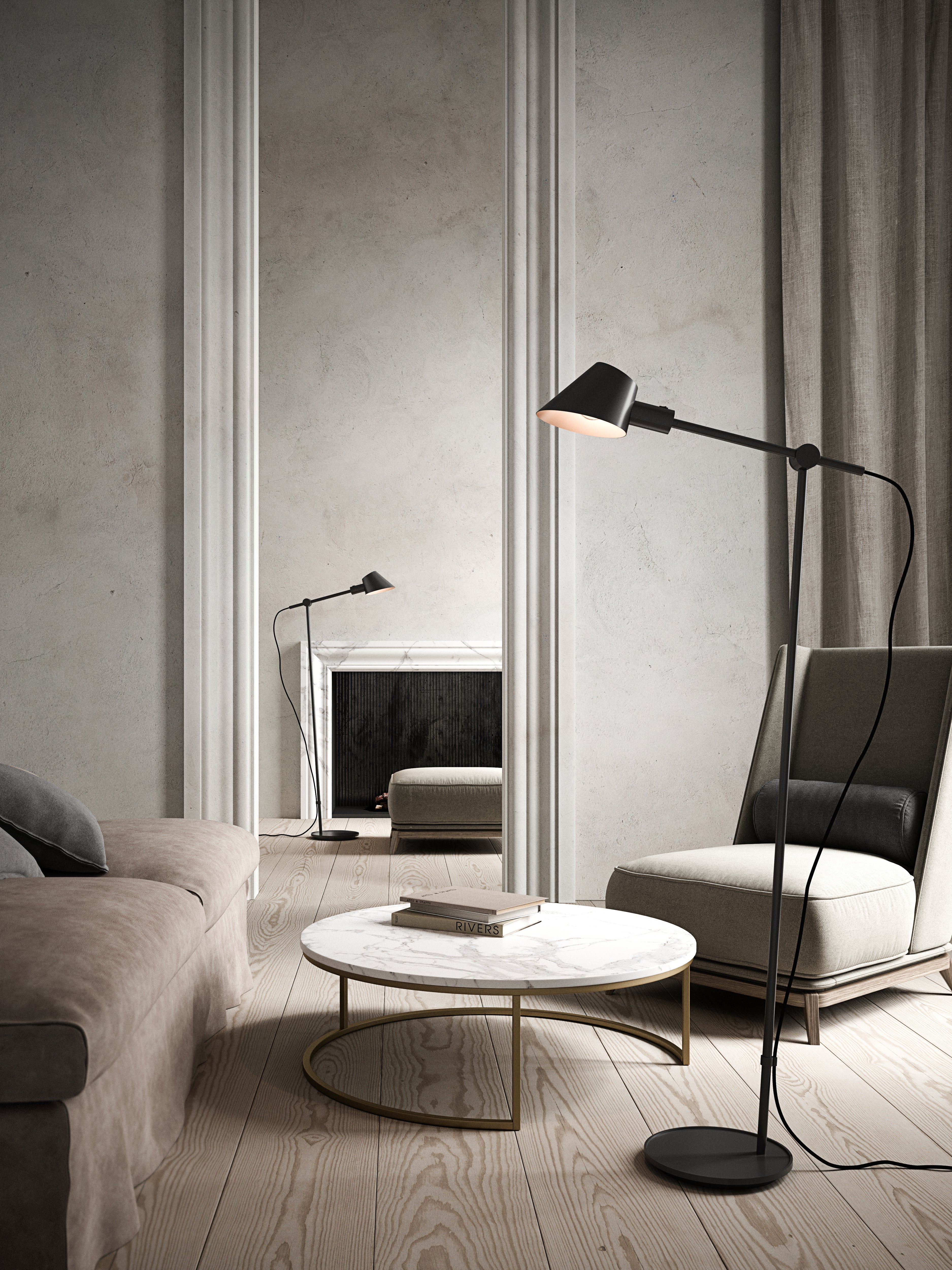 Stay E27 sort gulvlampe