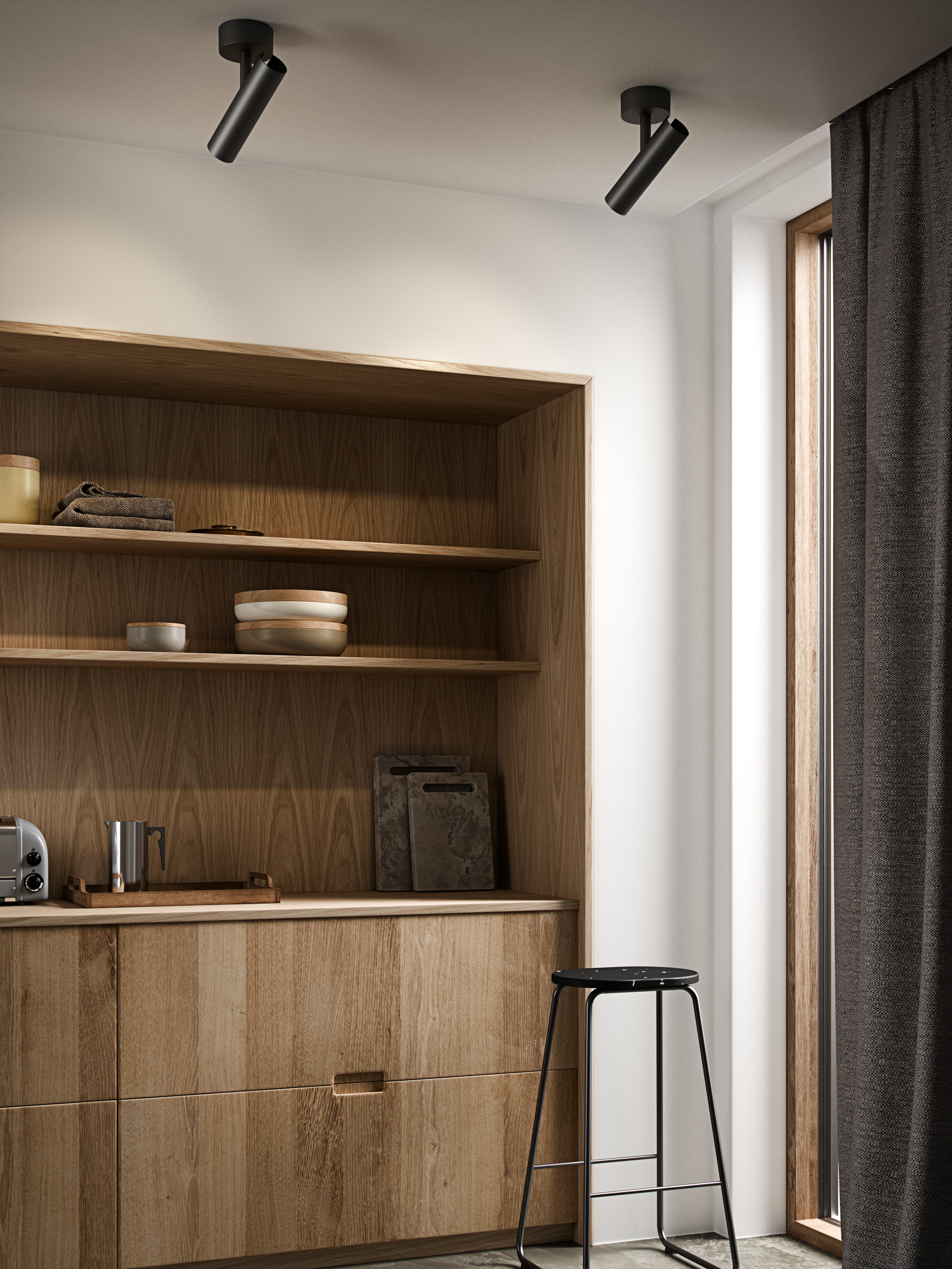 MIB sort loftslampe