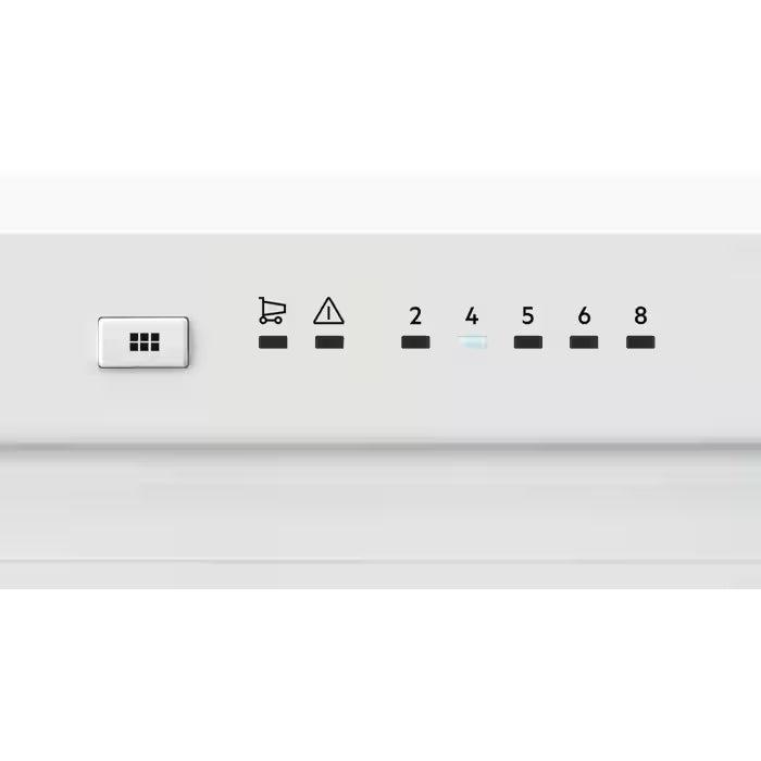 Zoomet ind på kontrolpanelet på AEG RKE638E6MW 7000 MultiFlow fritstående køleskab