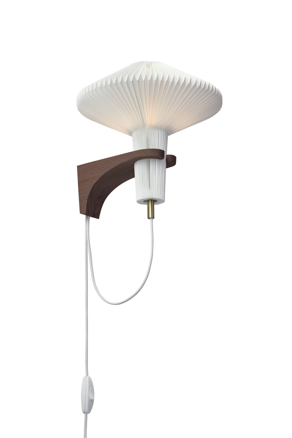 LE KLINT 204 The Mushroom i mørk og røget eg set fra neden