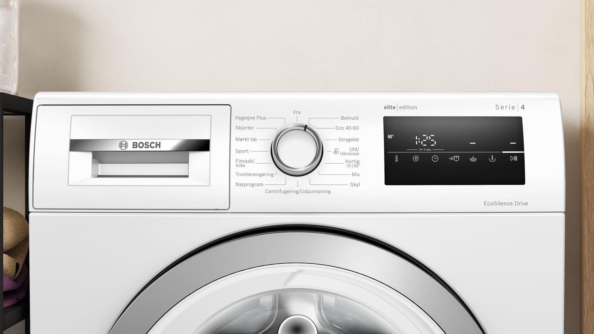 Bosch' kontrolpanel er kendt for sit brugervenlige design