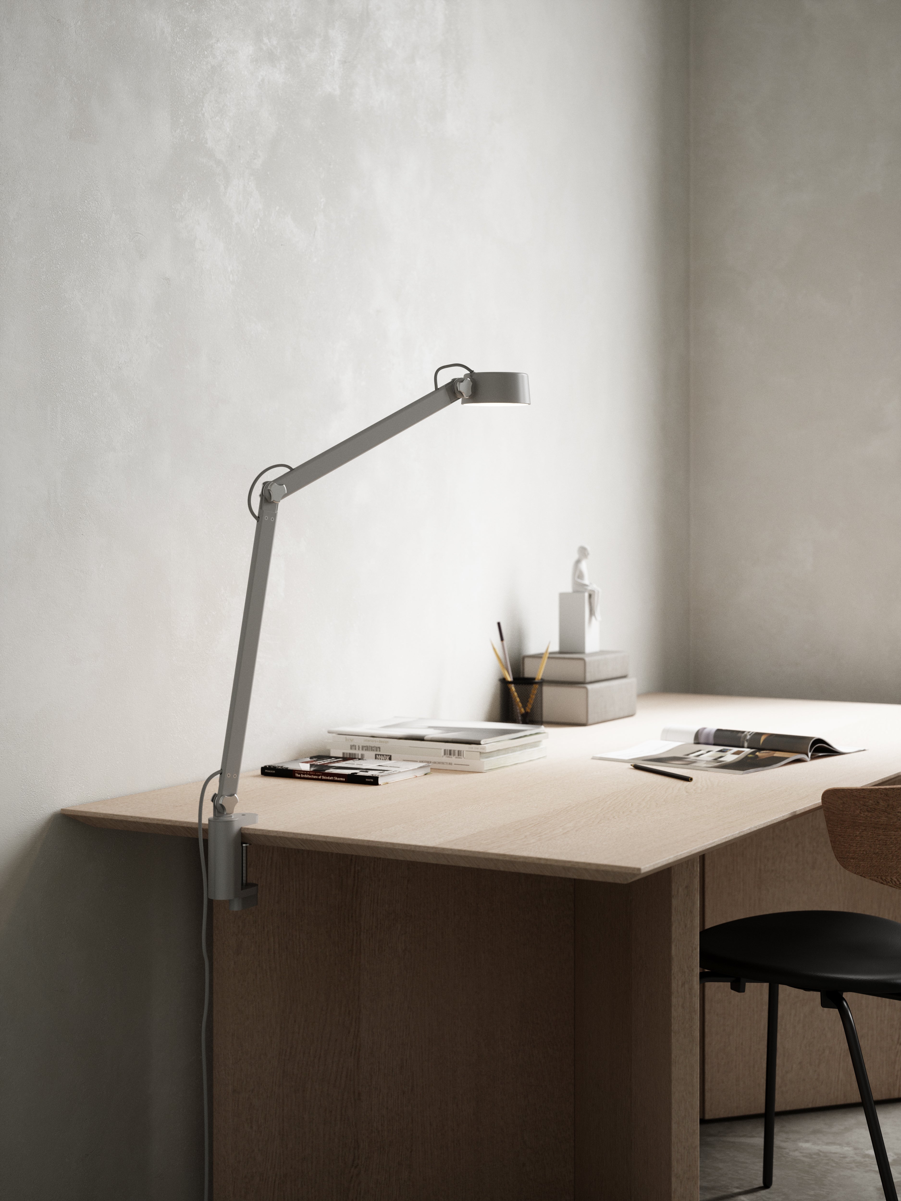 Nobu LED grå bordlampe