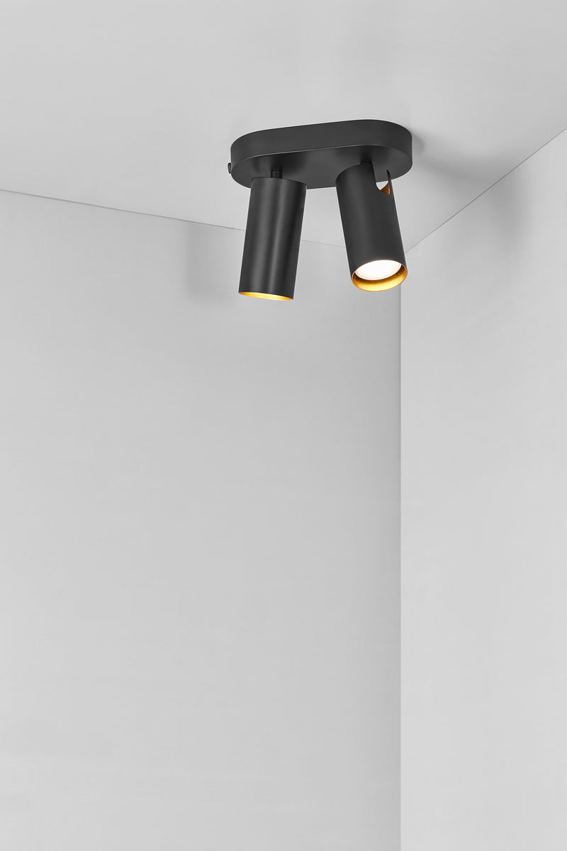 Mimi 2-Spot sort loftslampe