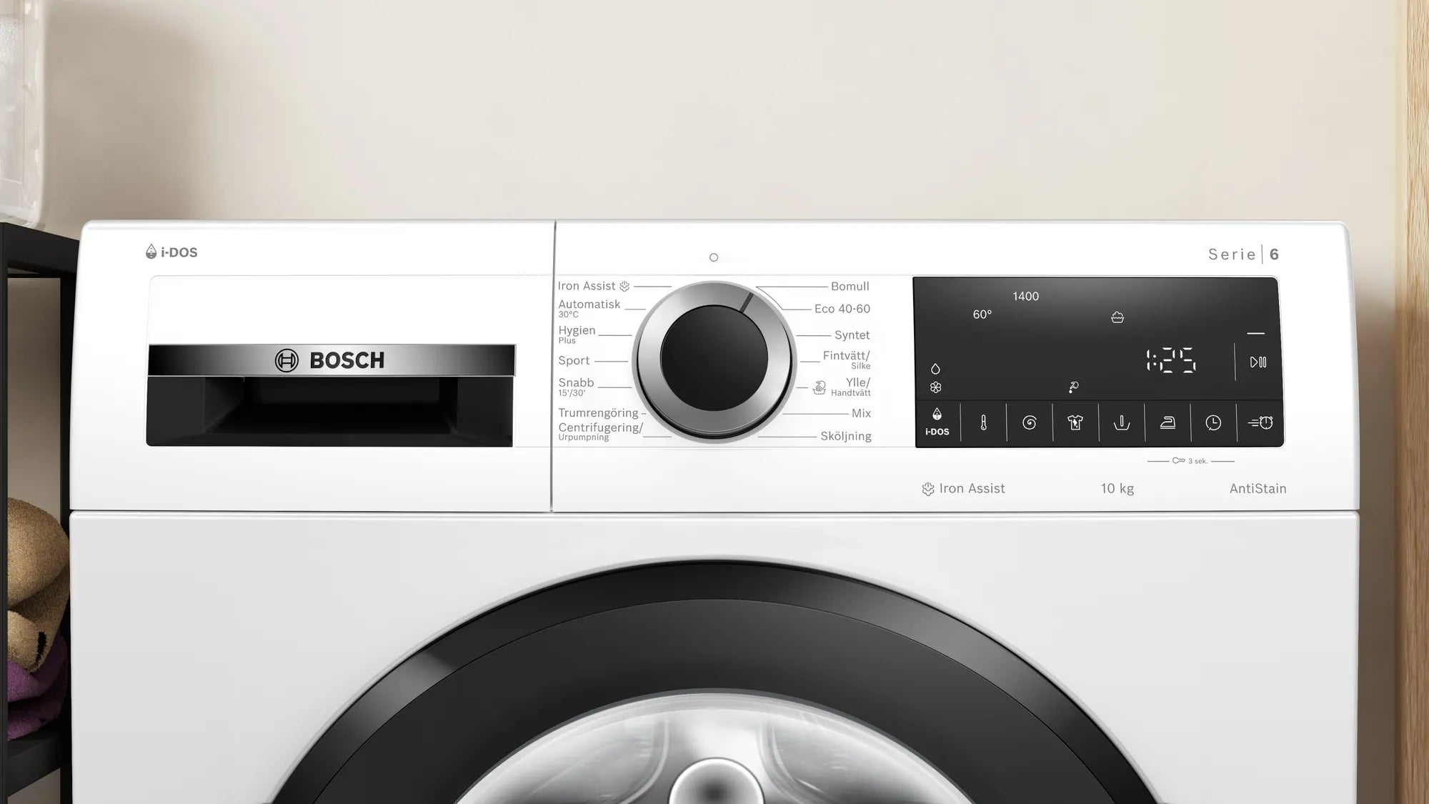 Det har aldrig været lettere at vælge selv avancerede programkombinationer med Bosch WGG254FNSN