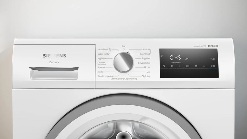 Siemens vaskemaskine set tæt på