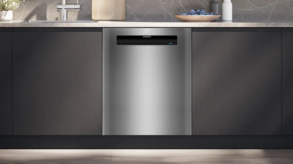 Siemens SN15ES01CS har et tjekket ydre af stål
