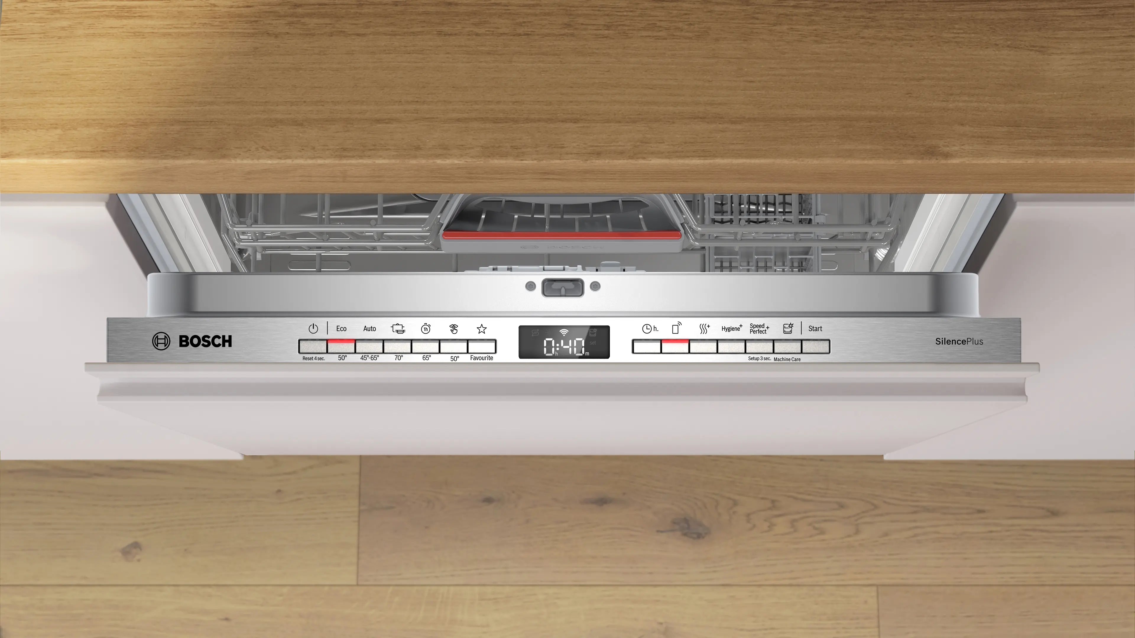 Kontrol panelet på Bosch SMV4HMX02S