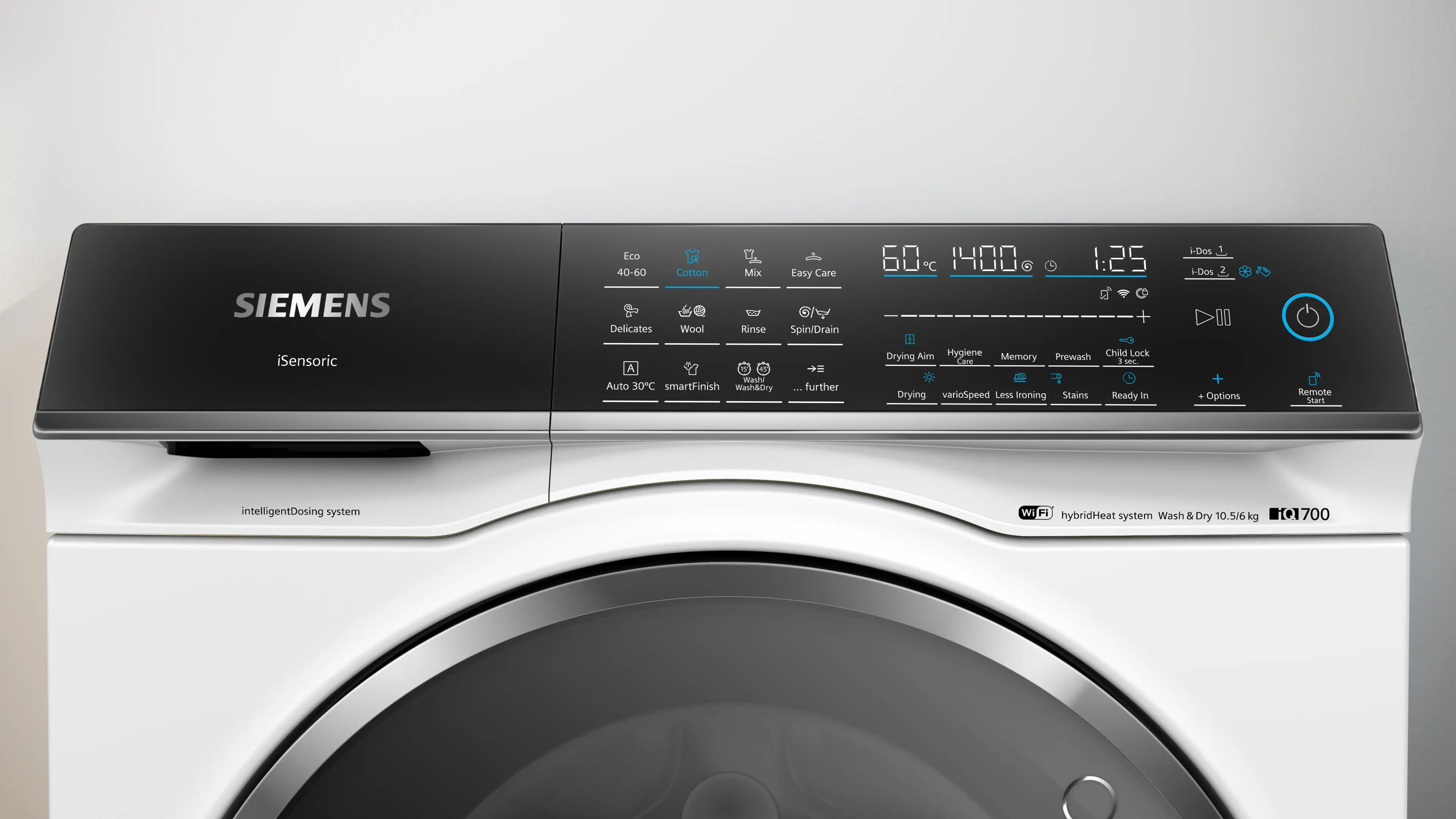 Kontrolpanelet på Siemens WN54C2A0DN iQ700