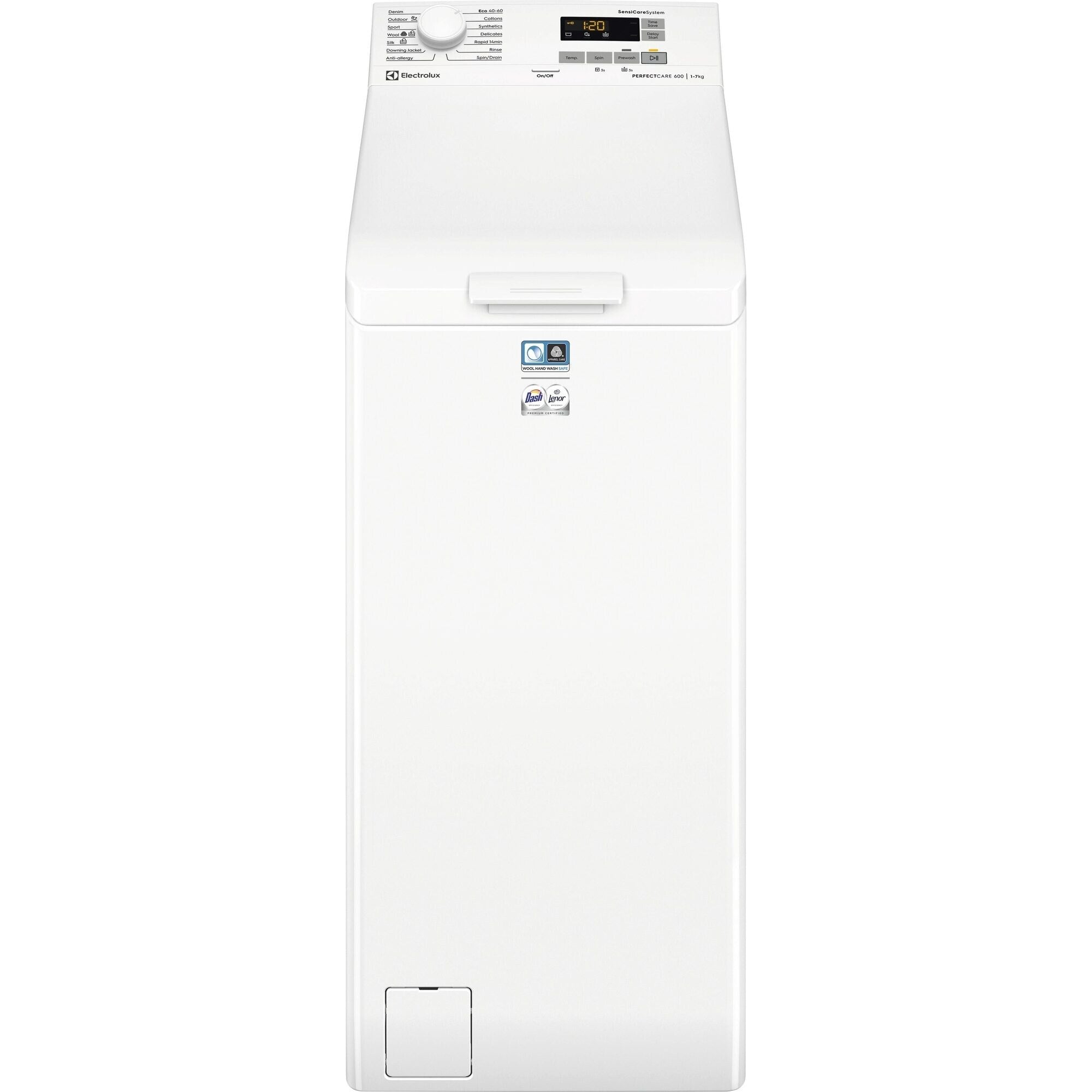 Electrolux EW6T472L2L 600 SensiCare topbetjent vaskemaskine 7 kg