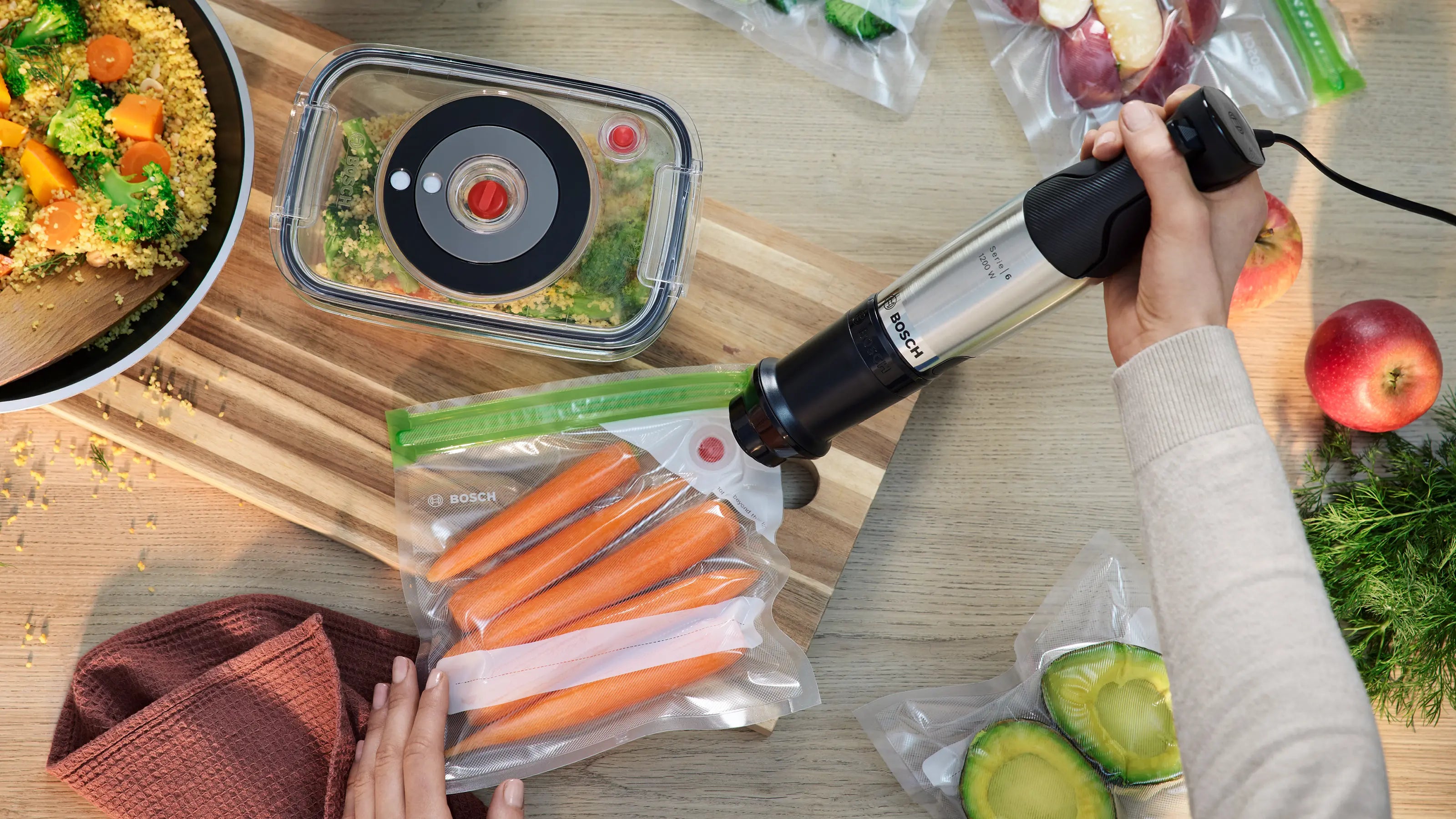 Bosch MSM6M831 stavblender kan også sous vide