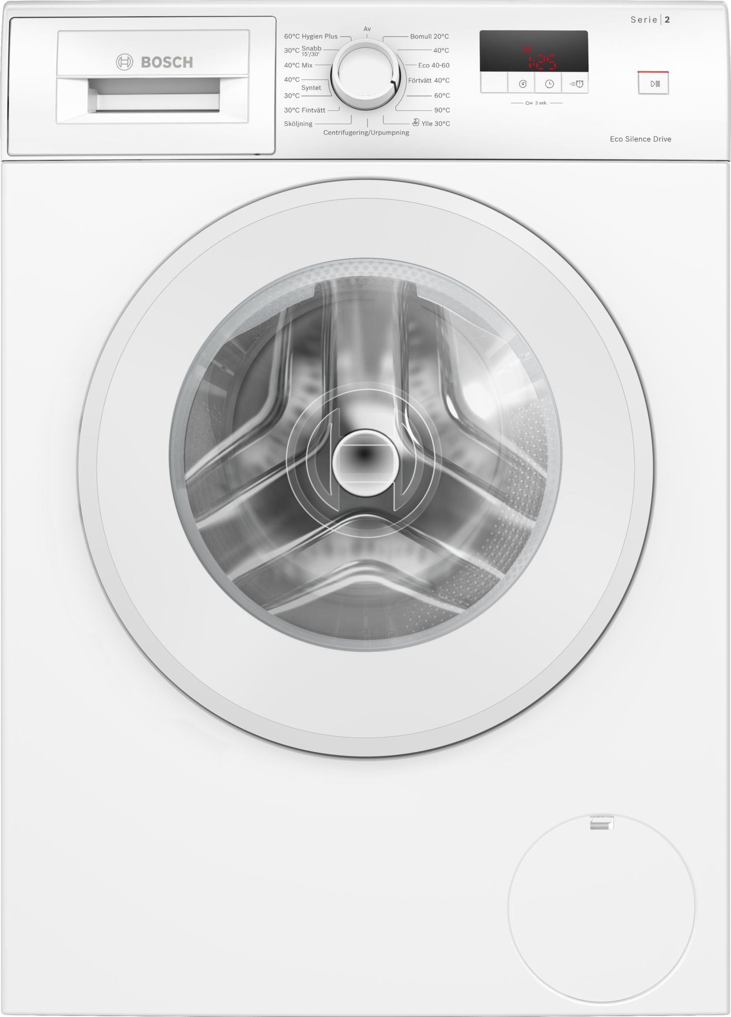 Bosch WGE02200SN 7kg Hvid Frontbetjent Vaskemaskine