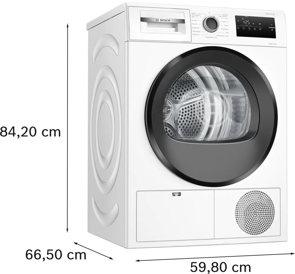 Mål på Bosch WTH85V0BSN