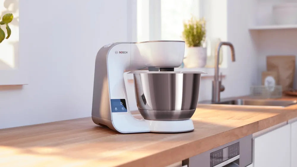 Bosch MUM5XW10 Køkkenmaskine står flot i ethvert køkken