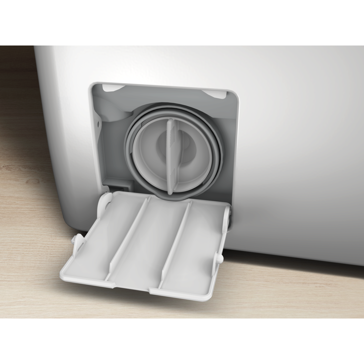 Zoomet ind på åbningen af Electrolux EW8T663G1G topbetjent vaskemaskine med 6 kg kapacitet