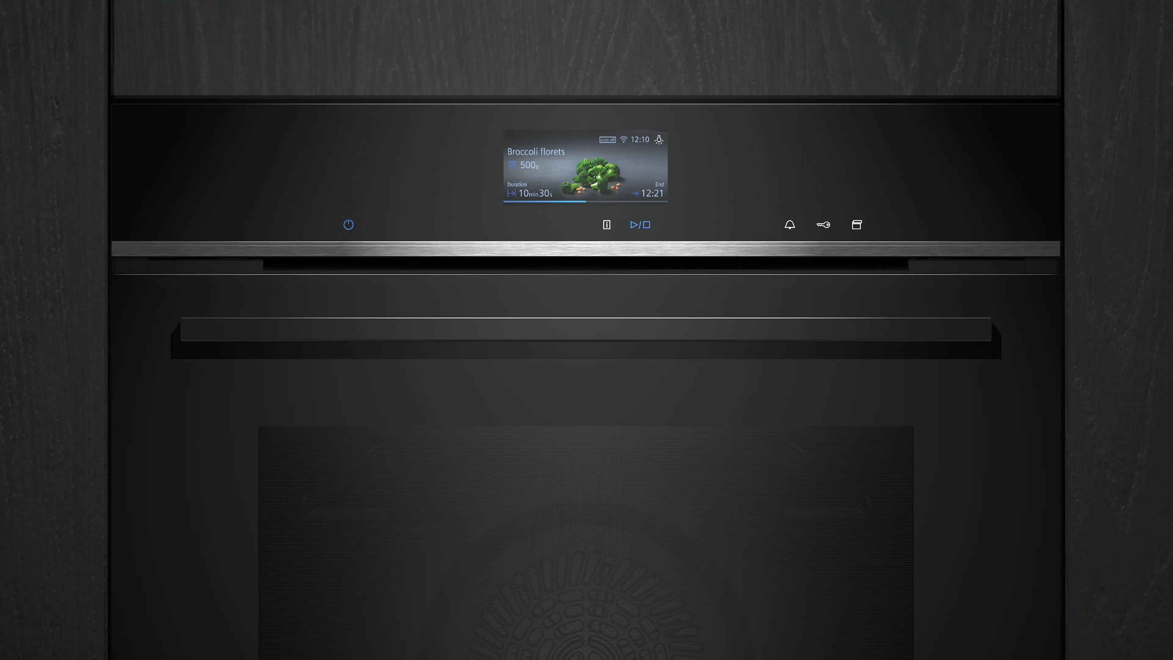 Siemens HR776GMB1 kombi/dampovn til indbygning kontrolpanel