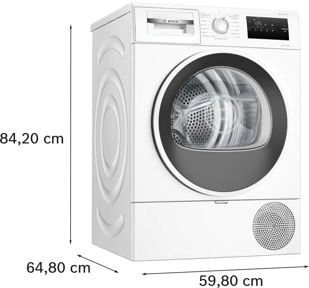 Mål på Bosch WTH85V0ISN