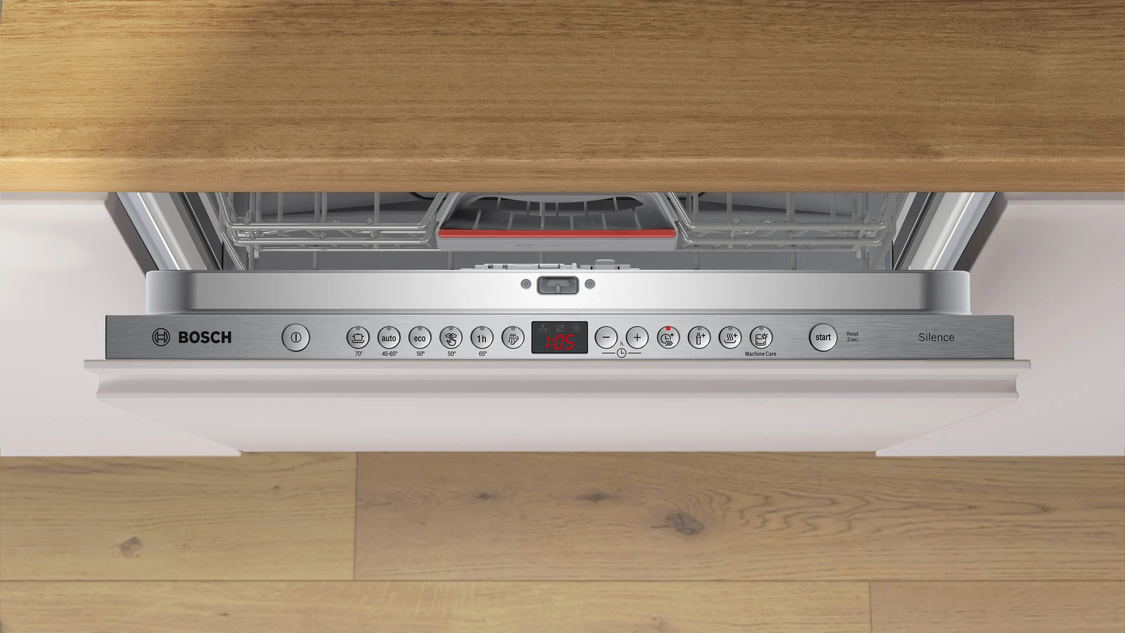 Kontrolpanelet på Bosch SMV46KX14E