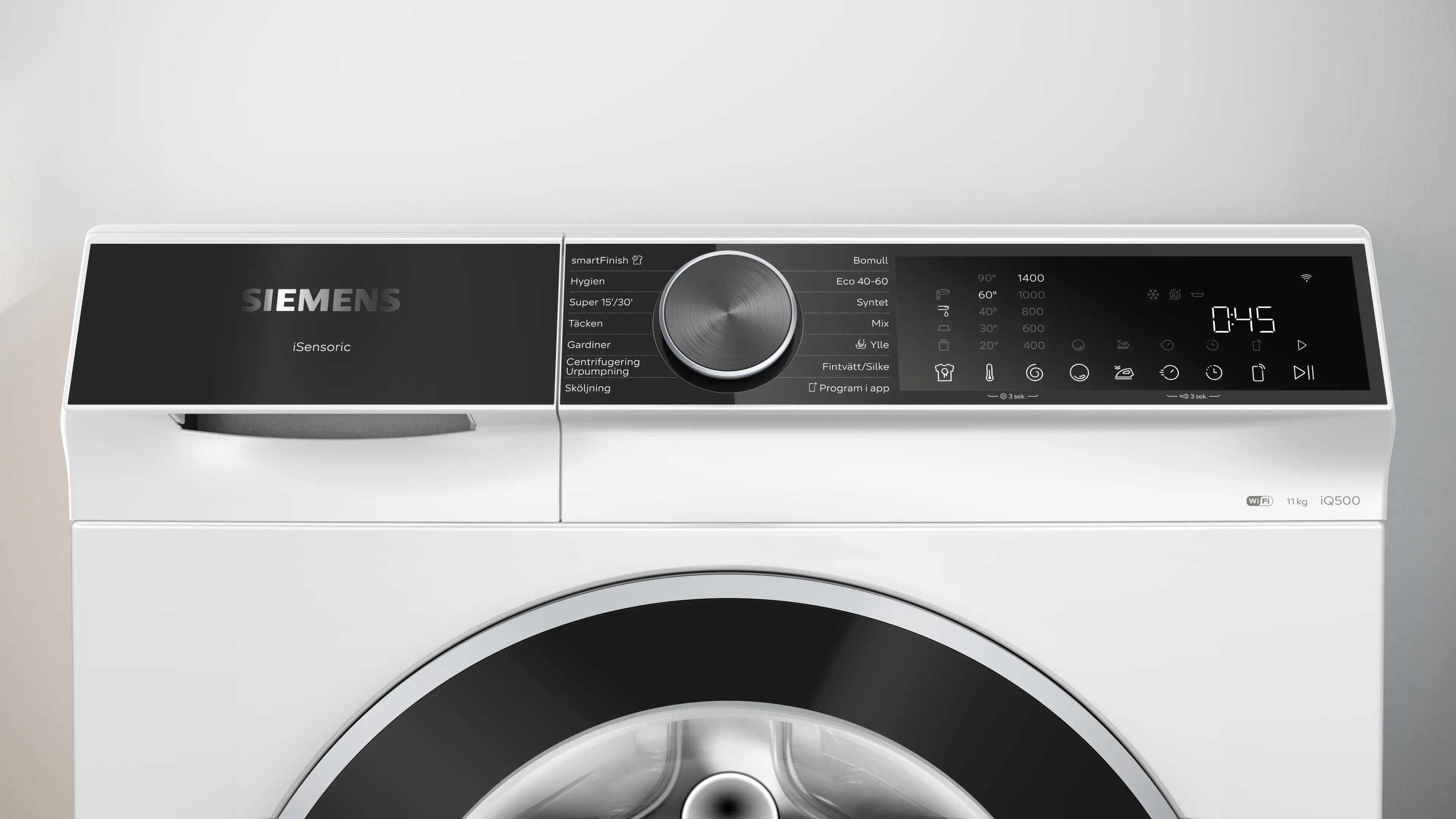 Kontrolpanelet på Siemens WG64K2ZLSN
