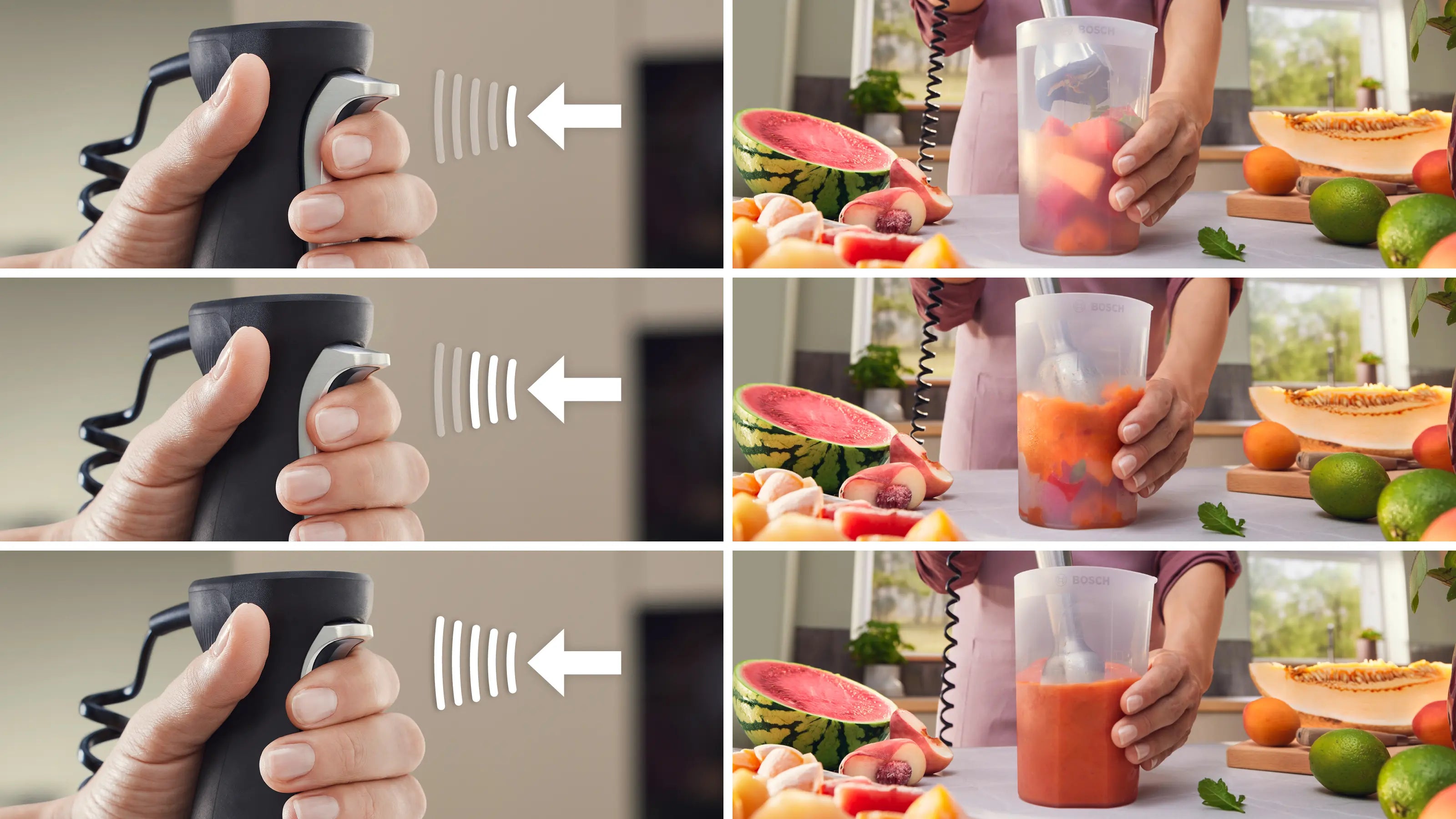 Bosch MSM8M934 stavblender har tre styrkeniveauer