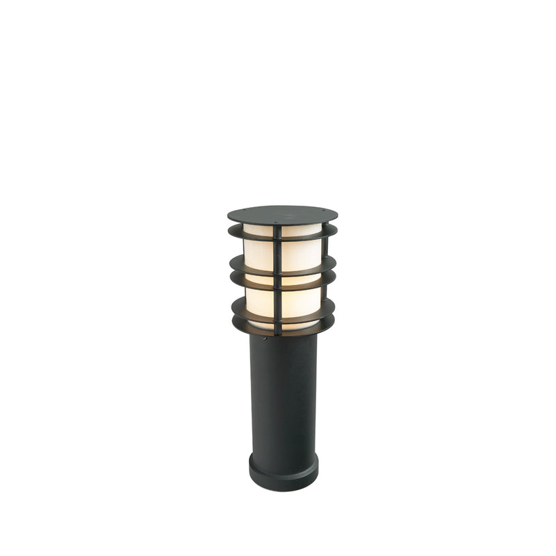Norlys Stockholm Sort Opal, LED E27 IP65 8.5W 49CM - Udendørslampe